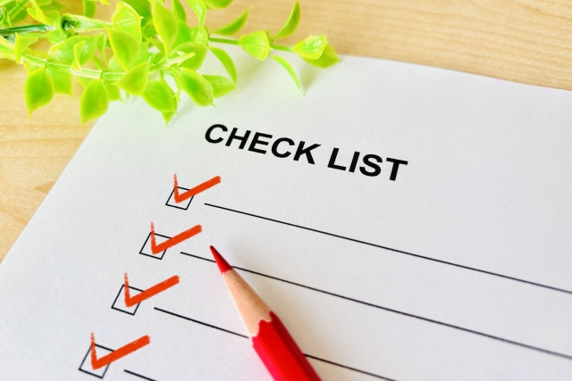 日常チェック項目